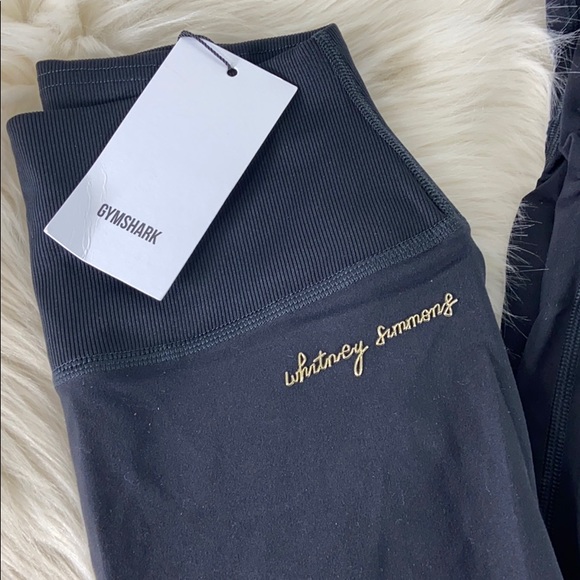 GYMSHARK High Waisted Whitney Rib Waist Leggings - Picture 5 of 9